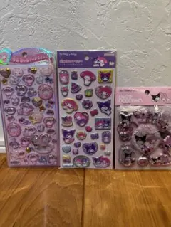 うるちゅるポップシール　他　3セット