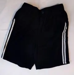 黒のストライプボトムス 130サイズ　ユニー