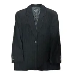 GIORGIO ARMANI テーラードジャケット ブラック ストライプのサムネイル