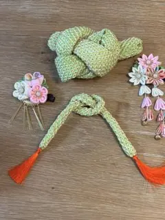 セット販売！七五三装飾品セット　かのこ　ちんころ　つまみ加工髪飾りセット　日本髪