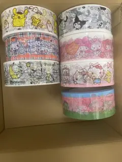 キャラクター サンリオ マスキングテープ 7個セット