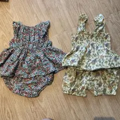 西松屋　花柄セットアップ　2セット