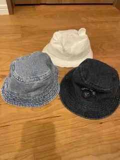 ベビー 帽子 ハット3点セット 46cm