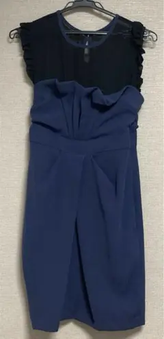 LIMITLESS LUXURY ワンピース ネイビー パーティー ドレス 膝丈