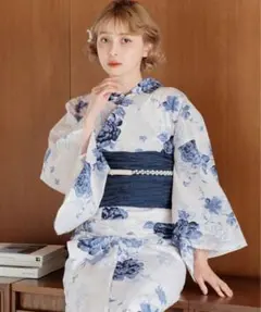 Dita 浴衣 水彩の勿忘草色 美品 - メルカリ