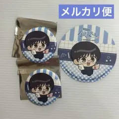 銀魂　3年Z組銀八先生 アニメイトカフェ　志村新八　特典　コースター　缶バッジ