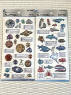 3D大人の図鑑シールセット天体・海洋生物