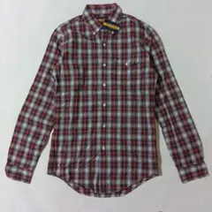 未着用 ラグビーラルフローレン ロゴ刺繍チェックシャツ USサイズXS