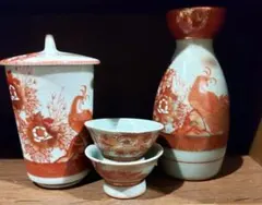 九谷焼 湯のみ 徳利 おちょこ4点セット