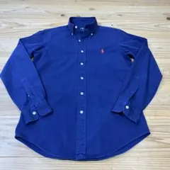ラルフローレン　紺　ネイビー　長袖　ボタンダウン