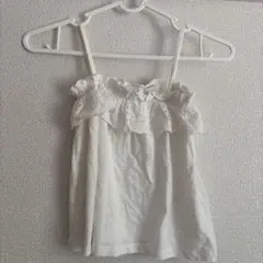 ZARA ホワイトノースリーブタンクトップ 3-4歳