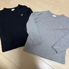 champion 長袖カットソー まとめ売り 黒　グレー　130 チャンピオン