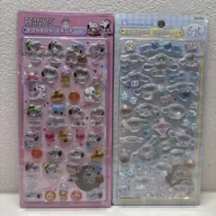 ボンボンドロップシール　スヌーピー、サンリオ