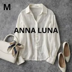 a4107【ANNA LUNA】長袖シアーブラウスのサムネイル