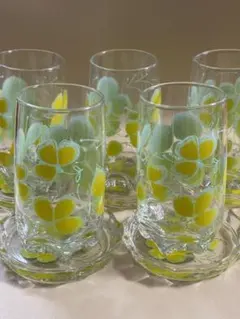 なつかしい昭和レトロ グラス&コースター 5組セット