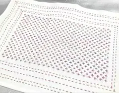 ハンドメイド刺し子花ふきん