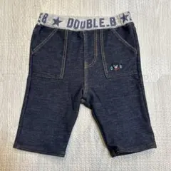 【ミキハウス ダブルビー】ハーフパンツ　スパッツ　レギンス　80サイズ