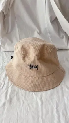 Stussy コーデュロイ バケットハット ベージュ