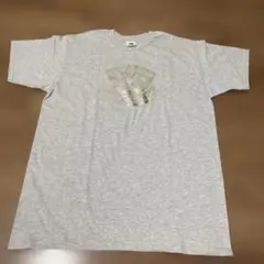 FRUIT OF THE LOOM 銀ロゴプリント Tシャツ グレー 男女兼用