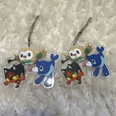 ポケモン アクリルキーホルダー ガチャ　旅立ちの3匹　アクリルスイング