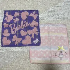 Barbieハンカチ&リボンハンカチ　2枚セット