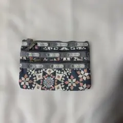 LeSportsac 幾何学模様 ポーチ スモール
