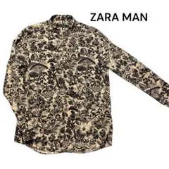 ZARA MAN ザラ　総柄　長袖シャツ　サイズM