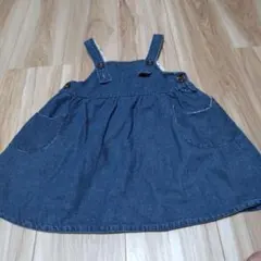 美品　デニム ジャンバースカート 90サイズ