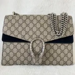 希少 美品 グッチ ディオニュソス 2wayチェーンバッグ ミディアム ベージュ