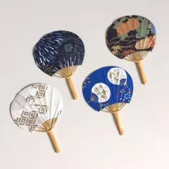 ハンドメイド☆ミニチュア 団扇 大きいサイズ③