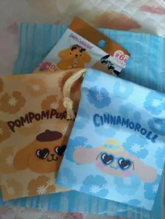 サンリオ 巾着 ポムポムプリン シナモロール 2個セット