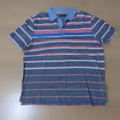 NAUTICA ボーダー ポロシャツ 半袖
