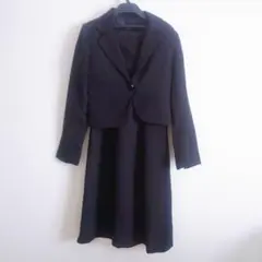 【喪服／礼服】ブラックジャケットとドレスのセット