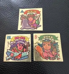 ビックリマン シール 当時物 聖界一本釣　聖霊牛若　聖幻ピーター　まとめ売り