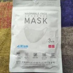 UNIQLO AIRism 洗えるマスク Mサイズ 3枚入 ライトグレー