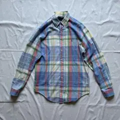 古着　90s　ラルフローレン　長袖　チェックシャツ