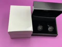【極美品】Burberry Black Labelカフリンクス シルバー外内箱付