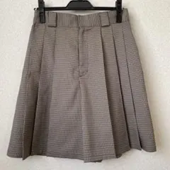 BONLECILL ボンルシール 千鳥格子 プリーツキュロット M
