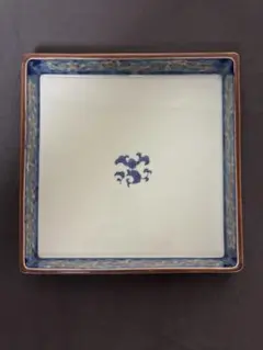 【未使用】 有田焼　其泉作　錦濃唐花文　盛皿 木箱有