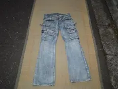 Y2K ? semantic design デニム カーゴパンツ Sサイズ
