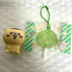 値下げ中ちいかわ　くりまんじゅうミニフィギュアとキャンディチャーム　キーホルダー