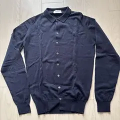 JOHN SMEDLEY カーディガン ネイビー Sのサムネイル