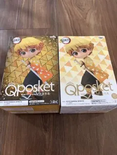 鬼滅の刃 Q posket 我妻善逸 フィギュア A・Bカラーセット