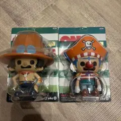 ワンピース ソフビフィギュア エース バギー 2体セット