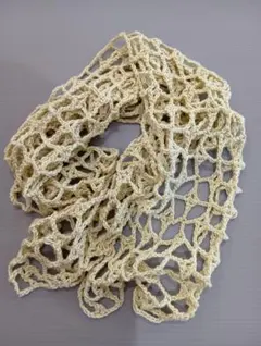 春夏のネット編みストール