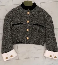 GUCCI ツイードレース装飾36ジャケット美品 - メルカリ