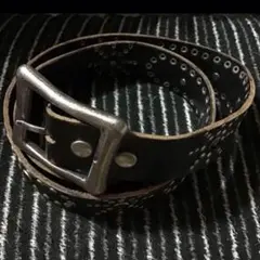 本革スタッズベルト　ヴィンテージ加工　新品　未使用品　レア品