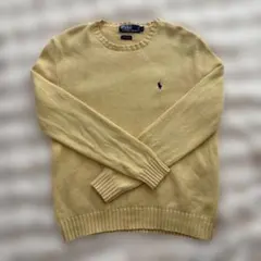 POLO ラルフローレン ニットセーター 黄色