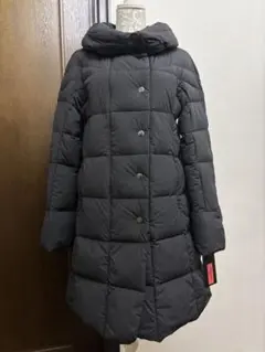 【新品、未使用】黒　ダウン・フェザー♡ロングコート　（定価49,000円＋税）