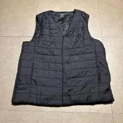 UNIQLO WARM PADDED ベスト　黒　ブラック　メンズ　L